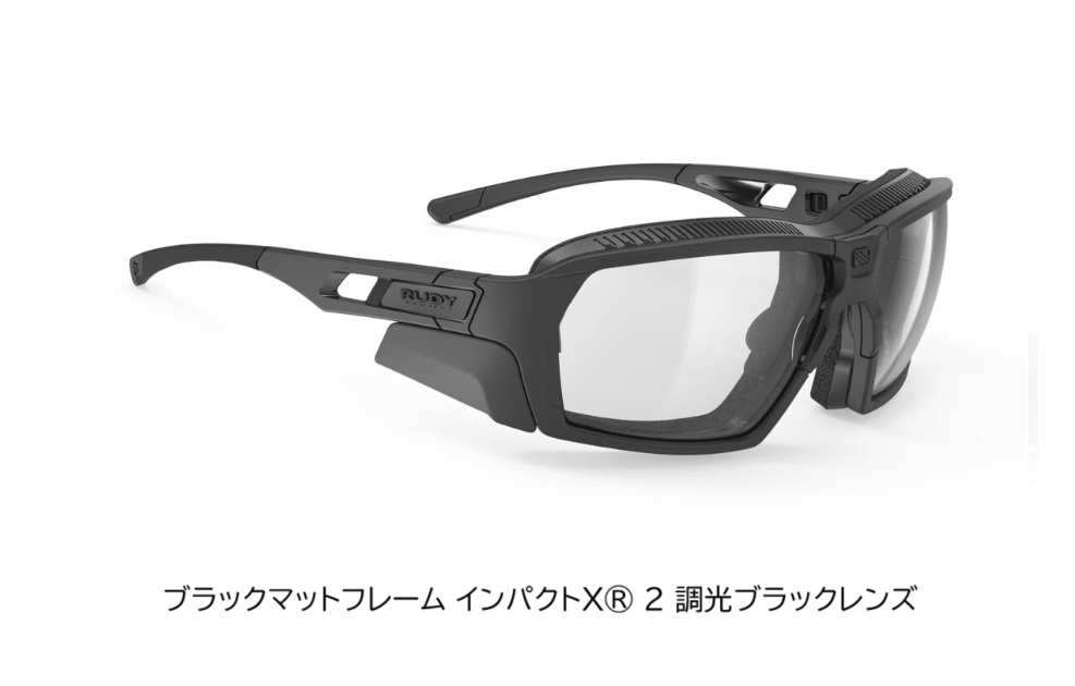 RUDYproject(ルディプロジェクト) agent q (エージェントQ) ブラックマットフレーム / インパクトX 2 調光ブラックレンズ（SP707306-SH00)