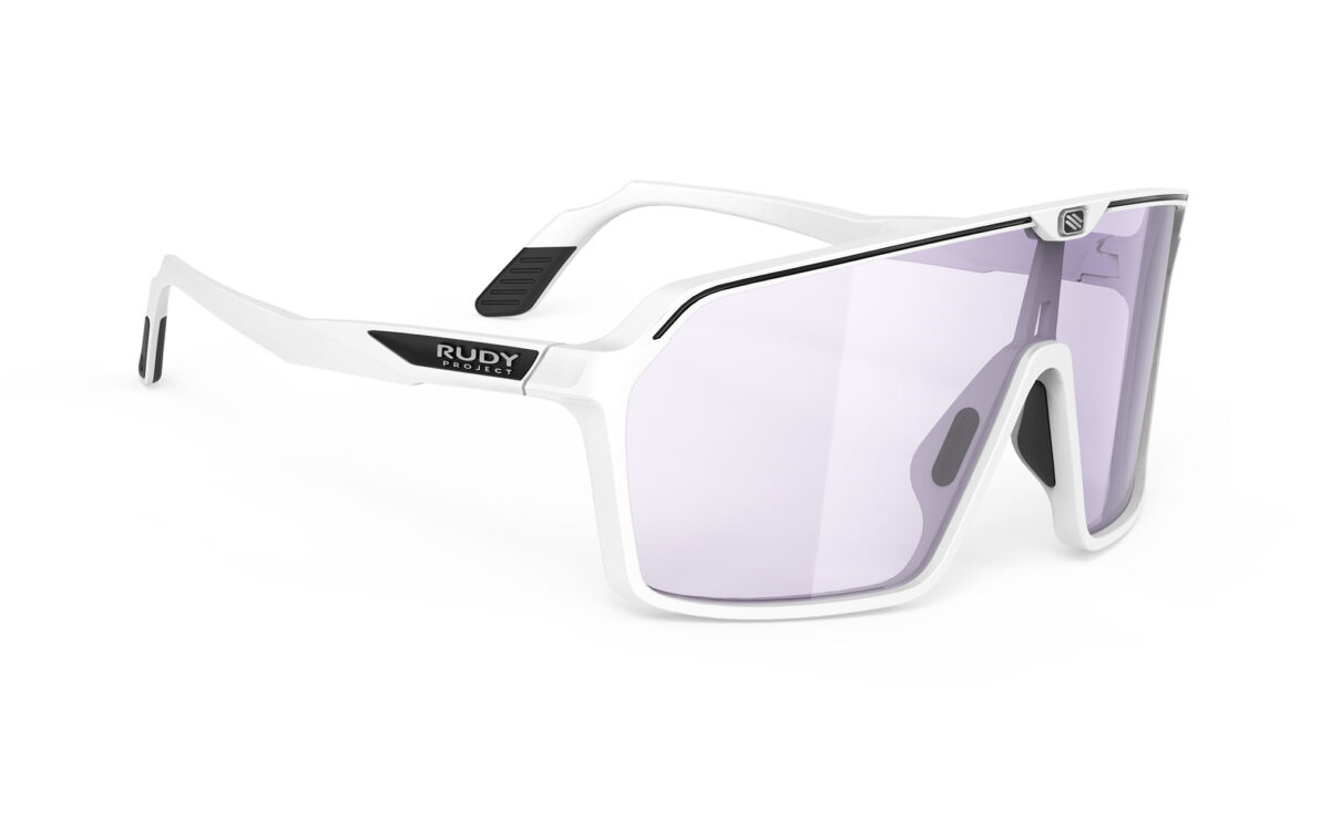 RUDYproject(ルディプロジェクト) spinshield スピンシールド ホワイトマットフレーム インパクトX® 2 調光レーザーパープルレンズ（SP727558)