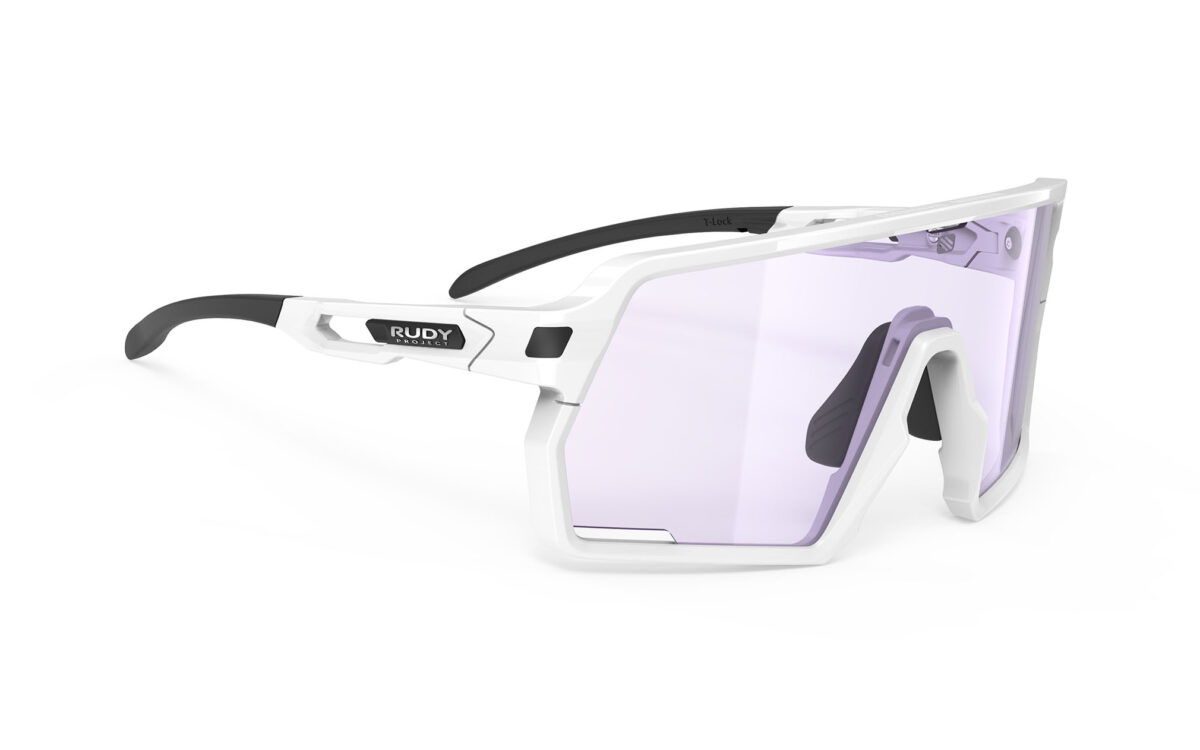 RUDYproject(ルディプロジェクト) kelion ケリオン ホワイトグロスフレーム インパクトX® 2 調光レーザーパープルレンズ（SP857569)