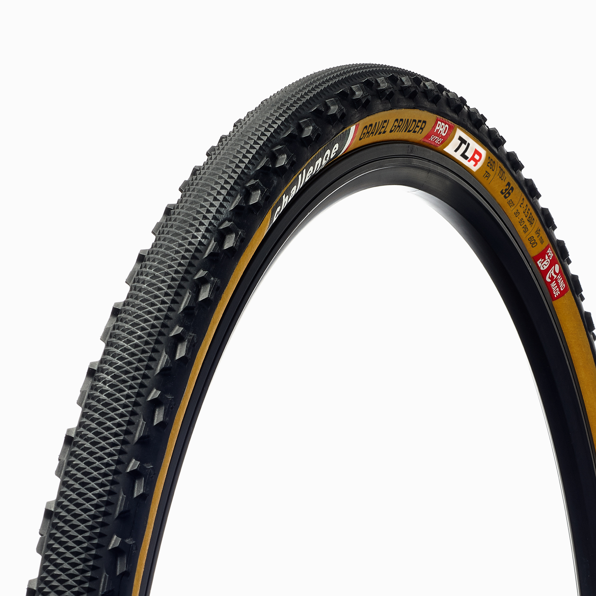Challenge HCL (チャレンジ ハンドメイドクリンチャー) GRAVEL GRINDERクリンチャー 260TPI タイヤ