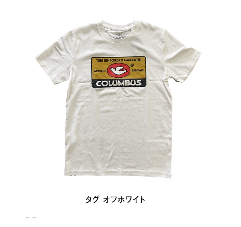 CINELLI (チネリ) チネリTシャツ COLUMBUS TAG OFF WHITE (コロンブス タグ オフ ホワイト)