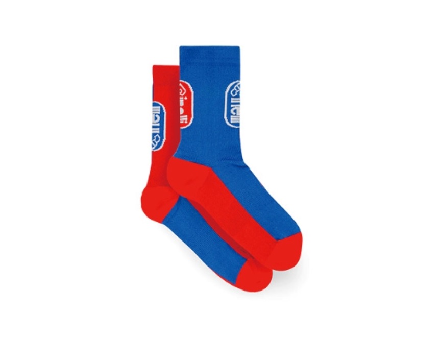 CINELLI (チネリ) SOCKS OVAL RED - BLUE ( オーバル レッド ブルー) ソックス