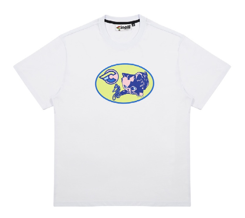 CINELLI (チネリ) チネリTシャツ シャナ サデジレイ 子猫 WHT
