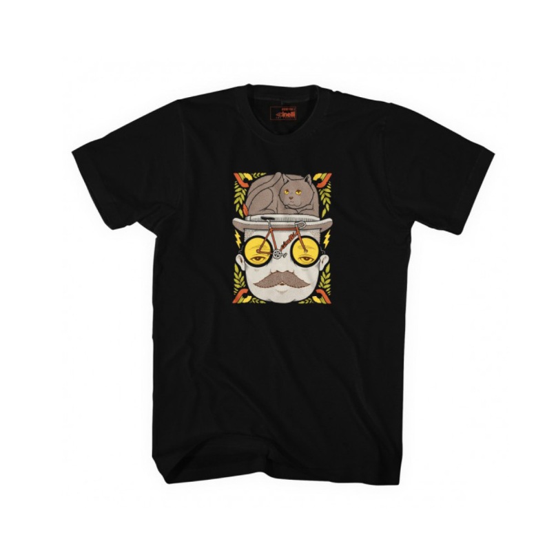CINELLI (チネリ) チネリTシャツ CINELLI Mr CAT HAT BLK