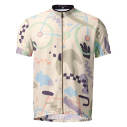 PEARLIZUMI ( パールイズミ ) 334-B シティライド プリント ジャージ ハイビズカス