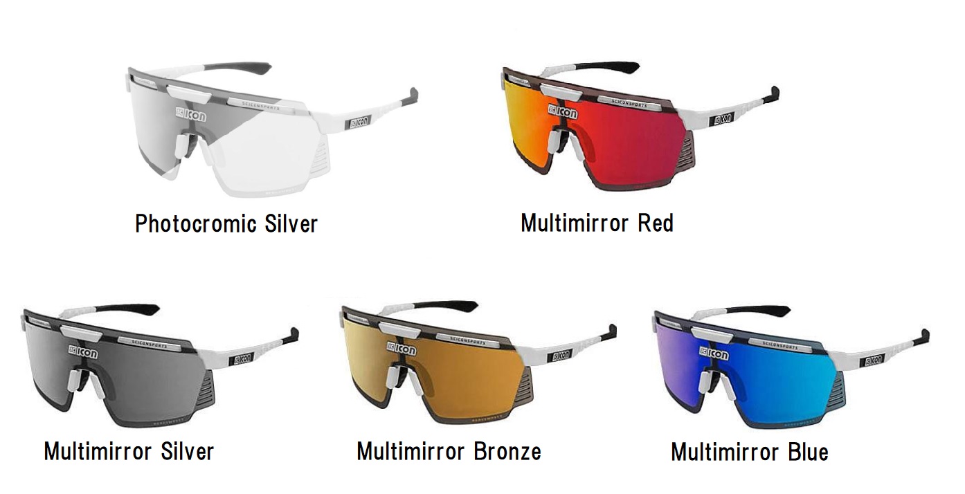 SCICON SPORTS AEROWATT (シーコン スポーツ エアロワット ) FRAME:White Gloss サングラス