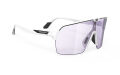 RUDYproject(ルディプロジェクト) spinshield air (スピンシールドエア) ホワイトマットフレーム インパクトX® 2 調光レーザーパープルレンズ（SP847558-0001)