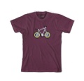 CINELLI (チネリ) チネリTシャツ PIXEL BIKE LASER BORDEAUX