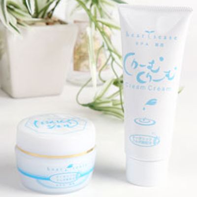 ハーツセット！くりーむくりーむ+ばらんしんぐジェル【泡立てネット付】