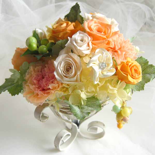 お祝いに贈る　お取り寄せフラワー　プリザーブドフラワーアレンジ　ジューシービジュウ