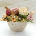 テーブルコーディネート　プリザーブドフラワー　今飾りたいアレンジ　ヌードベジュ