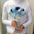 会場を飾る個性派アレンジ　プリザーブドフラワー　カスピアンブルー