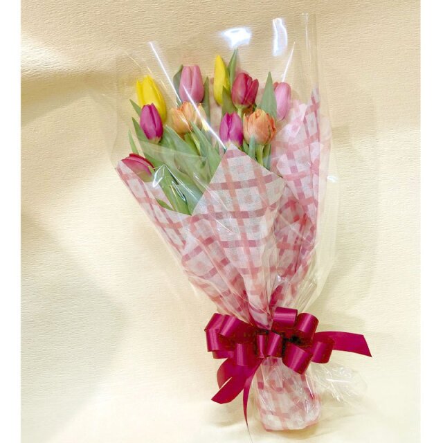 フラワーギフトなら【花育通販】生花・切花 「チューリップの花束