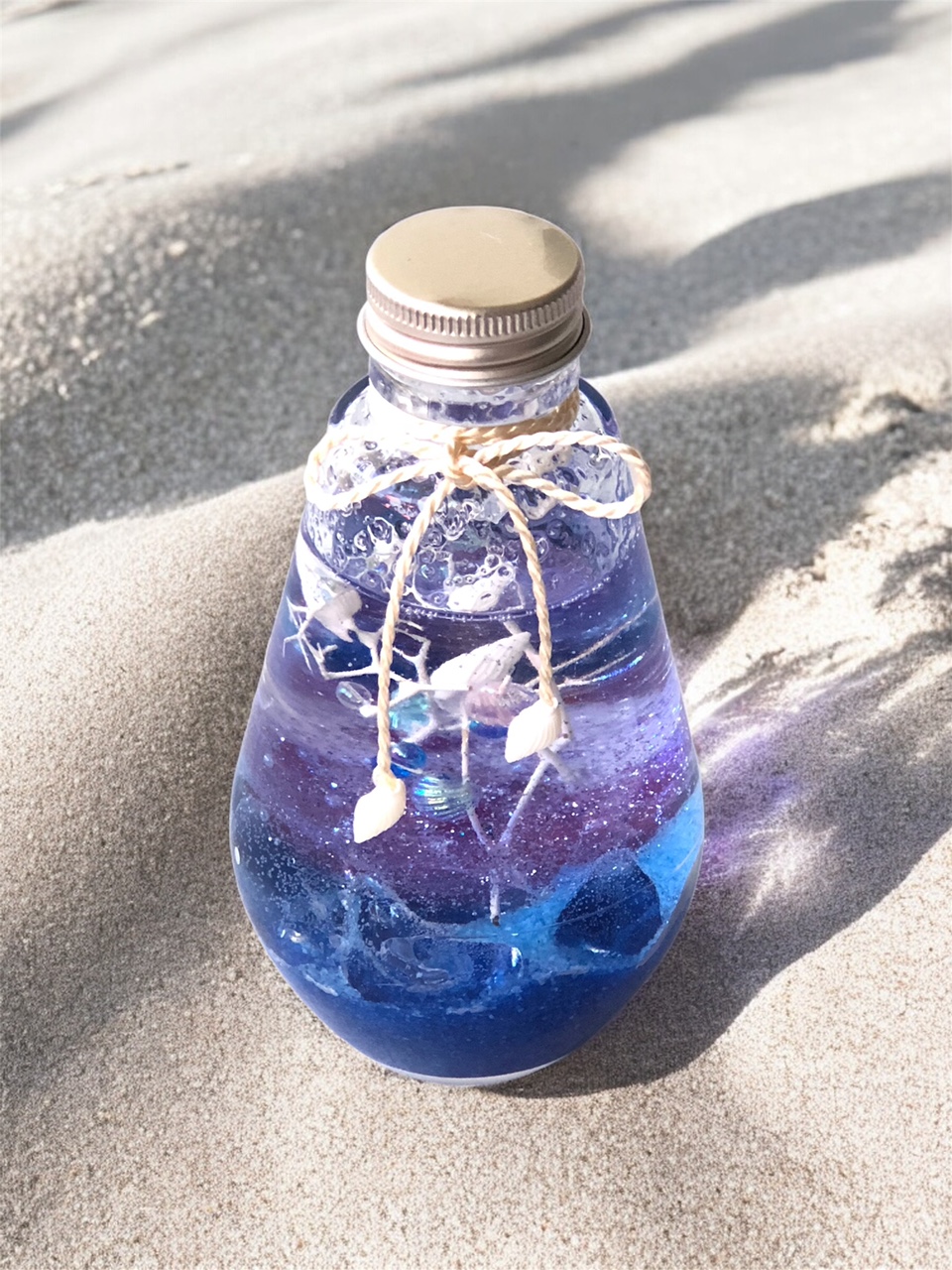 結婚式のフラワー電報に！海のきらめきハーバリウム