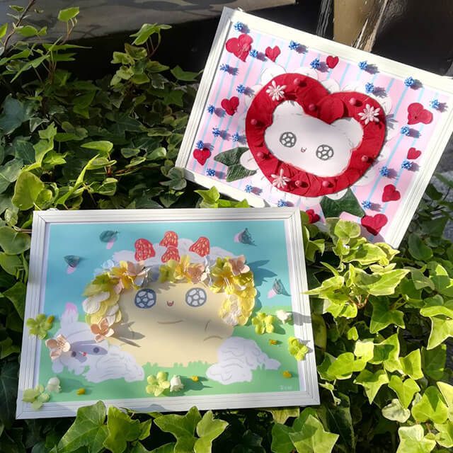 雨宮沙月×はなしごと　コラボフラワーパネル