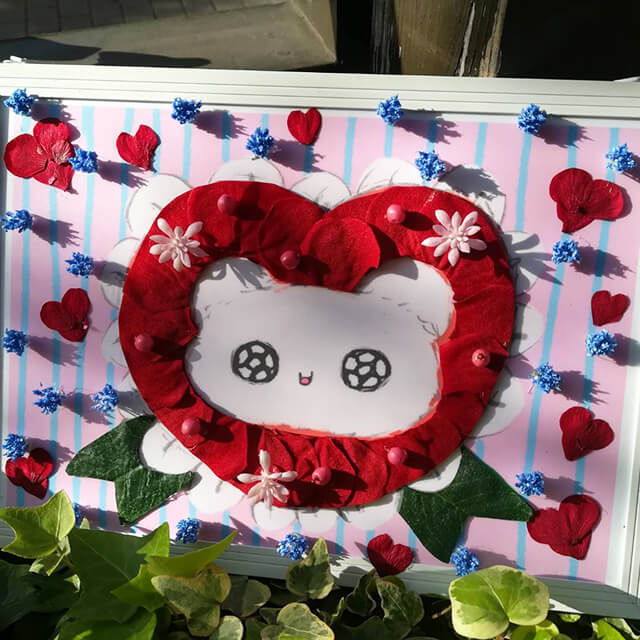 雨宮沙月×はなしごと　コラボフラワーパネル