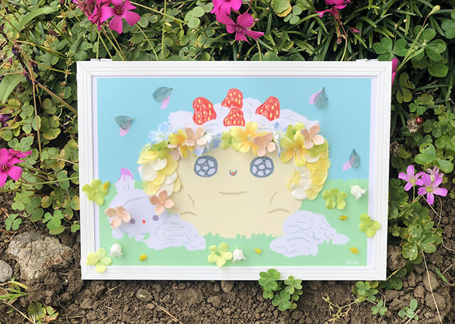 雨宮沙月×はなしごと『コラボフラワーパネル』