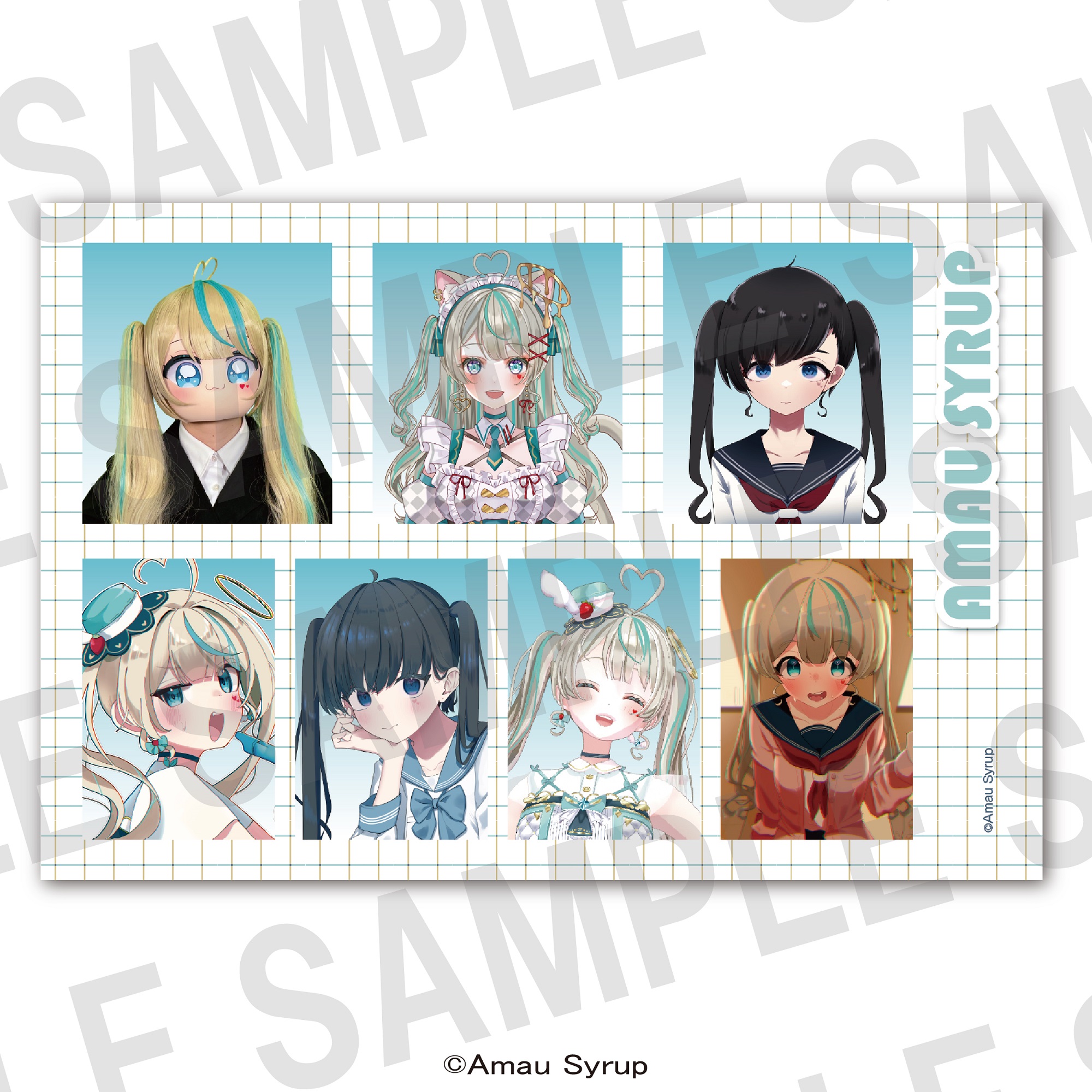 天羽しろっぷ　証明写真風フォトカード