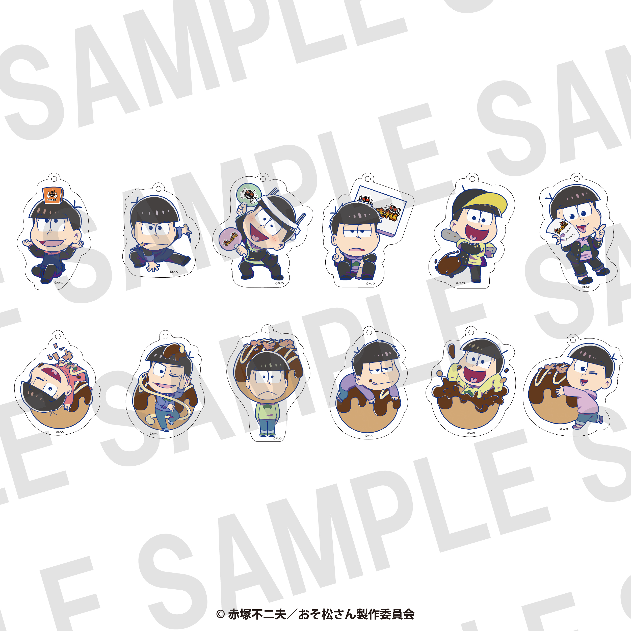 TVアニメ「おそ松さん」×ばくだん焼本舗　トレーディングアクリルキーホルダー　B