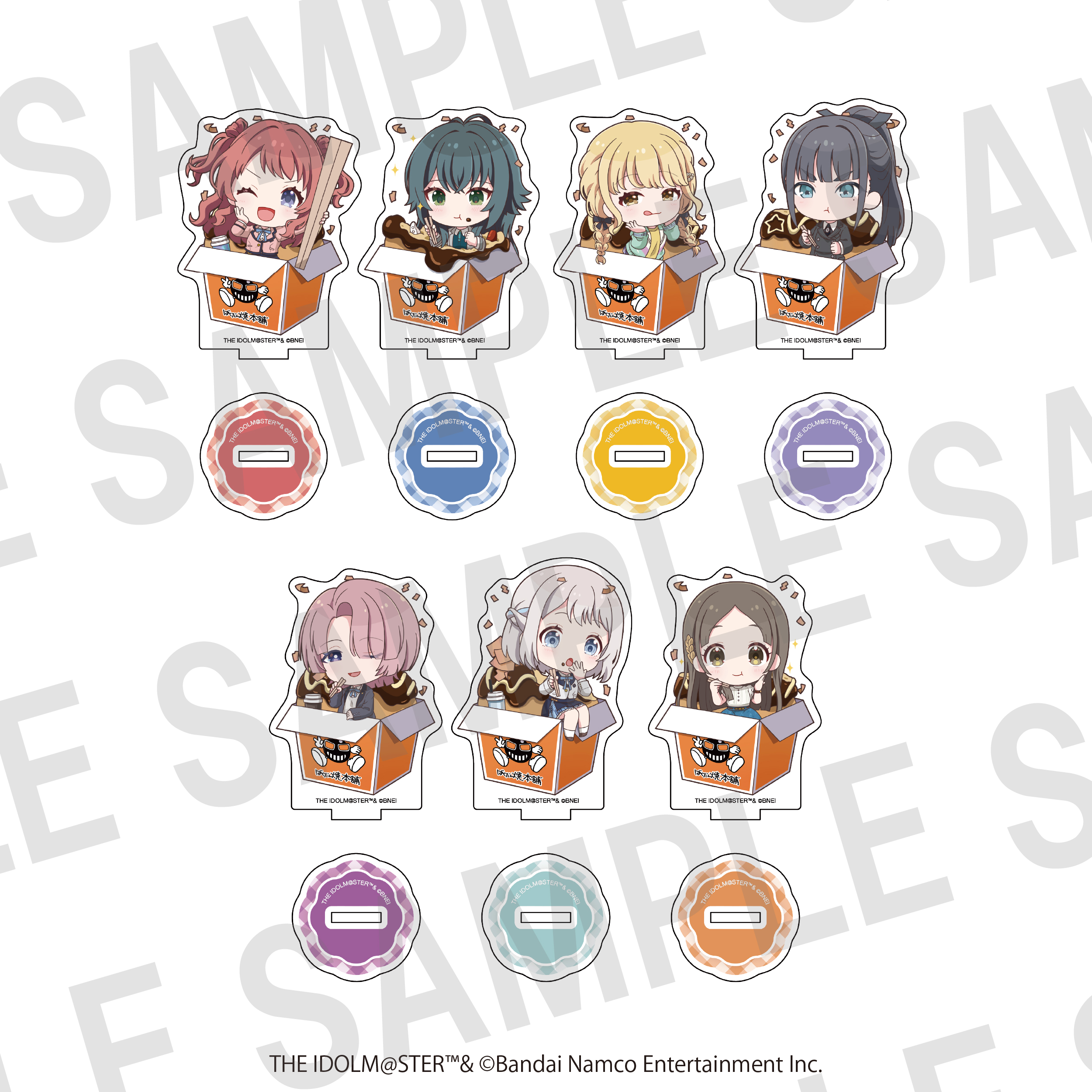 学園アイドルマスター ×ばくだん焼本舗　トレーディングアクリルスタンドA