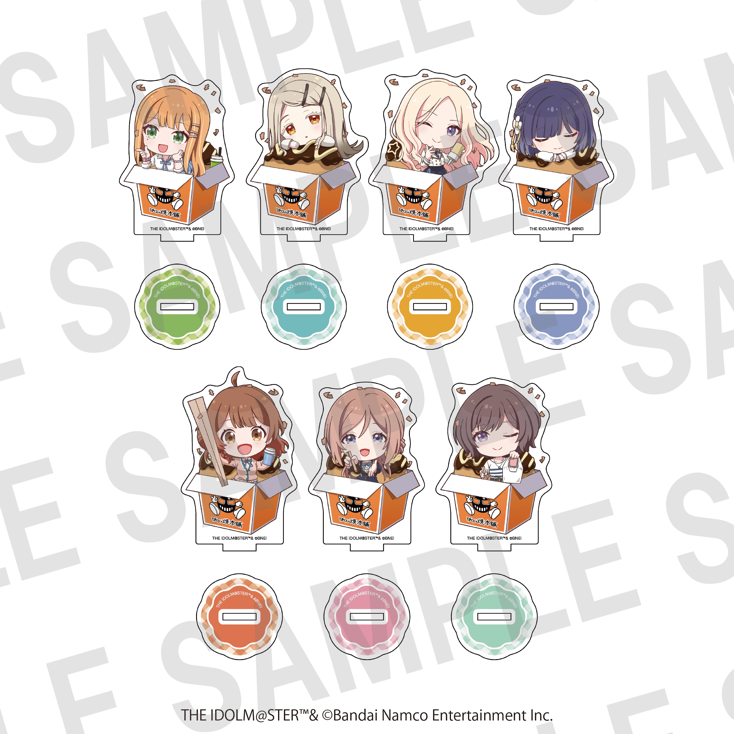 学園アイドルマスター ×ばくだん焼本舗　トレーディングアクリルスタンドB