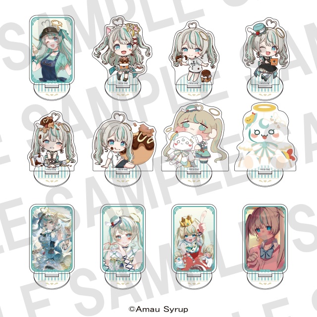 天羽しろっぷ×ばくだん焼本舗　トレーディングアクリルスタンド