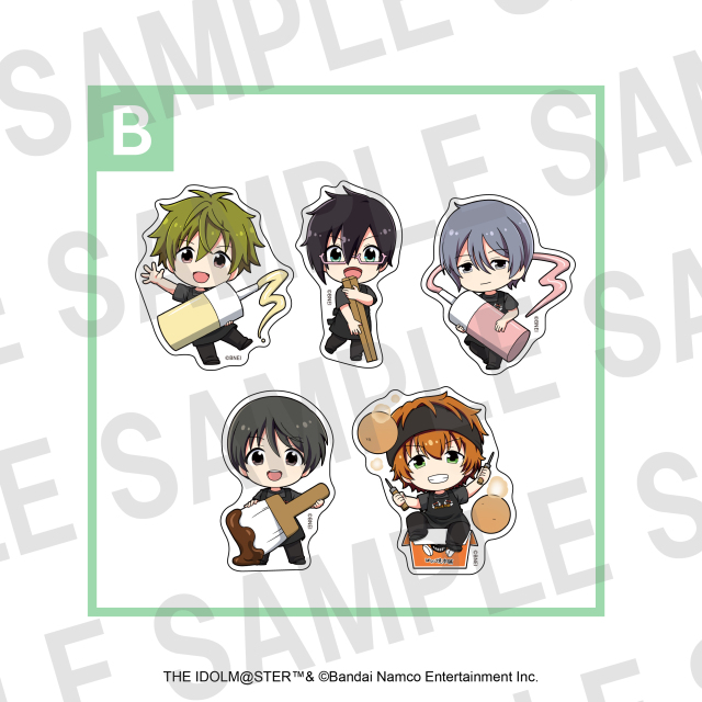 アイドルマスター SideM×ばくだん焼本舗　ダイカットステッカーセット　B／High×Joker