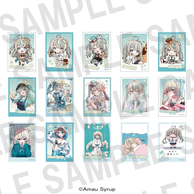 天羽しろっぷ×ばくだん焼本舗　インスタントフォト風カード