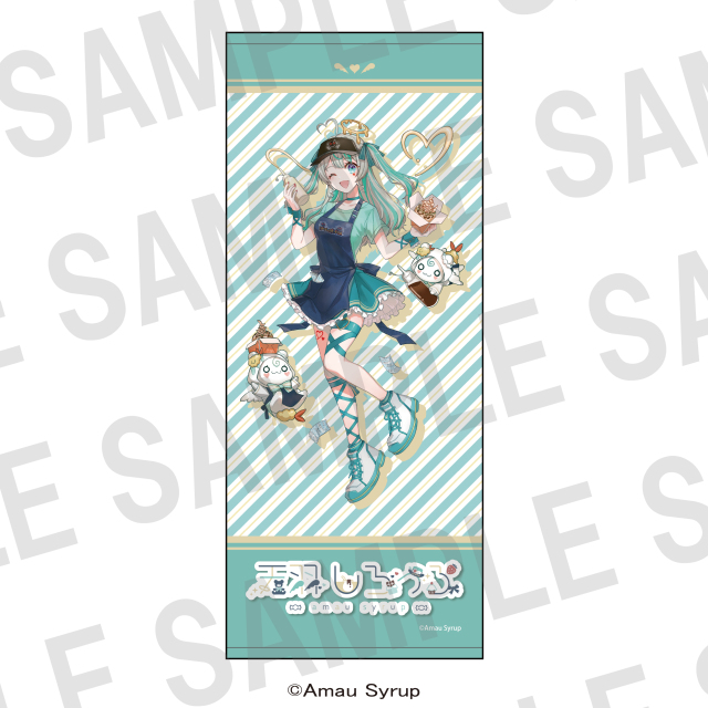 天羽しろっぷ×ばくだん焼本舗　フェイスタオル