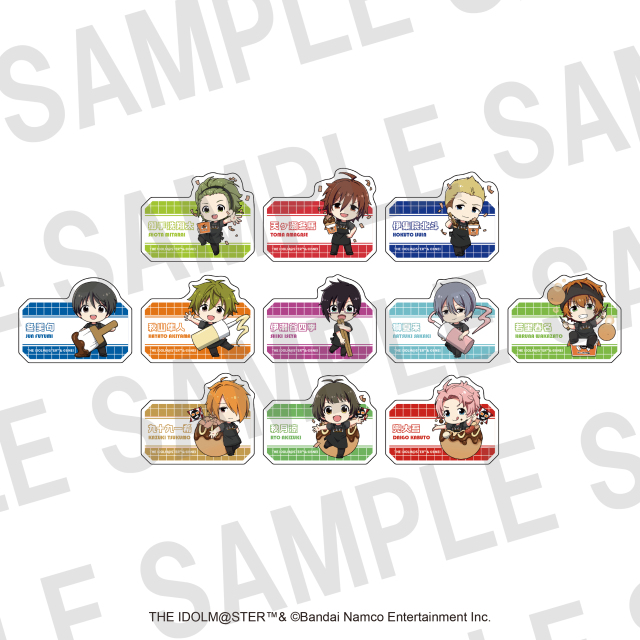 アイドルマスター SideM×ばくだん焼本舗　プレートバッジ