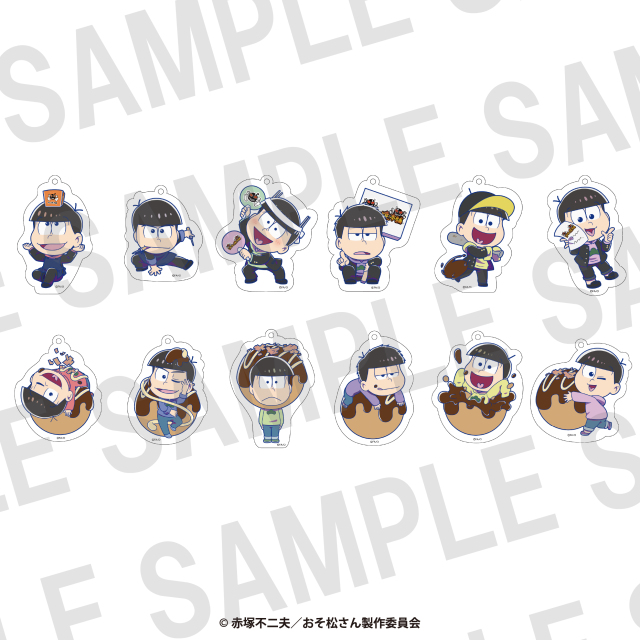 TVアニメ「おそ松さん」×ばくだん焼本舗　トレーディングアクリルキーホルダー　B