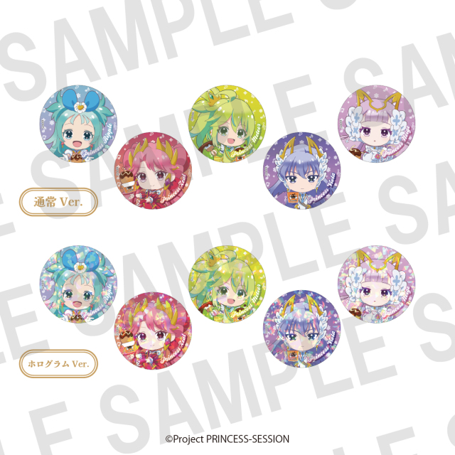 プリンセッション・オーケストラ×ばくだん焼本舗　トレーディング缶バッジ