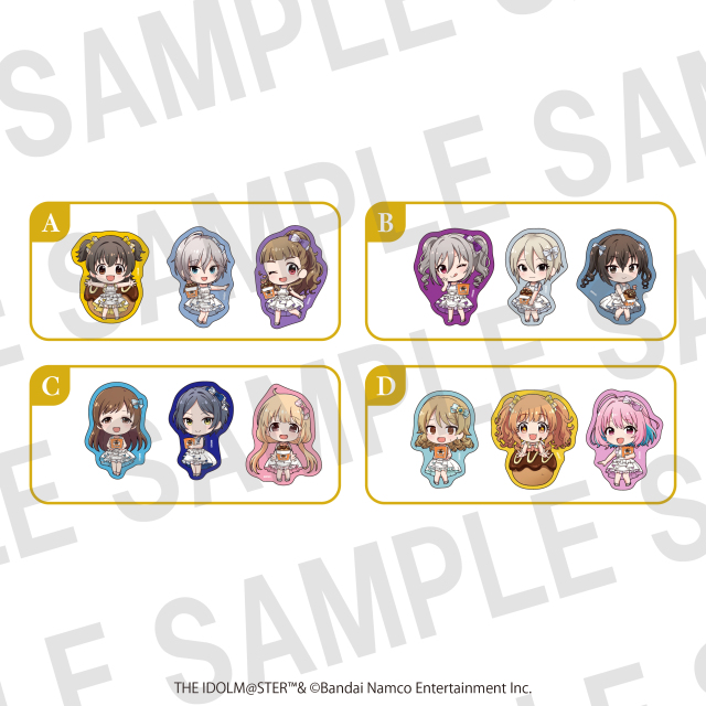 「CINDERELLA GIRLS fes. Once Upon a St@rs STARLIGHT ALLIANCE」×ばくだん焼本舗　ダイカットステッカーセット