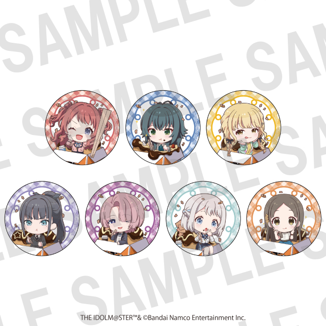 学園アイドルマスター ×ばくだん焼本舗　トレーディング缶バッジA
