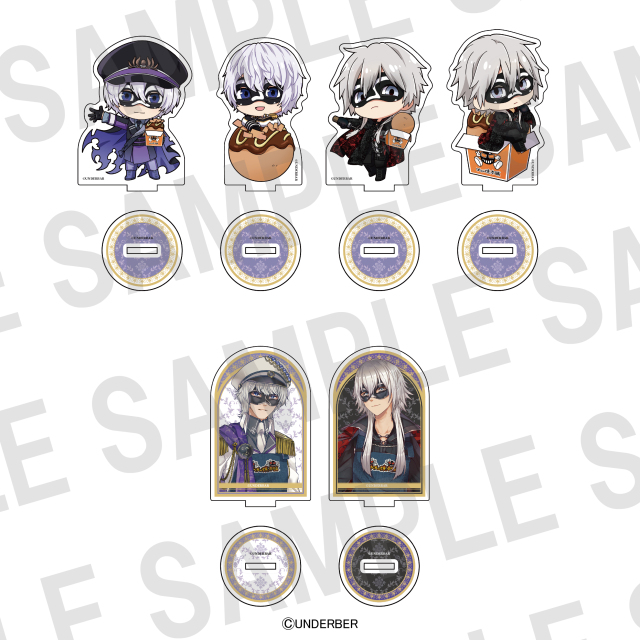 ＿＿（アンダーバー）×ばくだん焼本舗　トレーディングアクリルスタンド