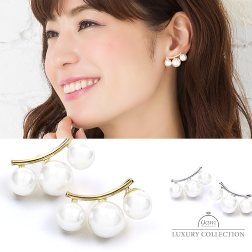 pearl pearl pearl earring