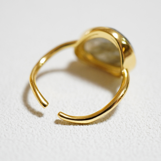 silver925  宝石⟡.·スタッキングリング◝✩ ゴールドカラー Amazon | Lotus Fun Grow Through What You Go Through Ring