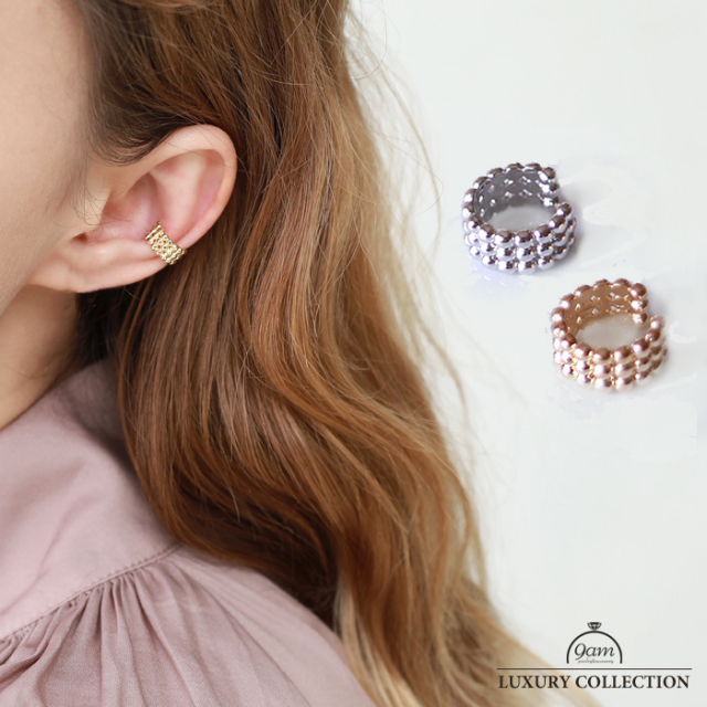 イヤーカフ 片耳用  レディース ミニサイズ イヤカフ 上品 シンプル 金属アレルギー対応 ニッケルフリー おしゃれ ゴールド シルバー ピアス ノンホール 