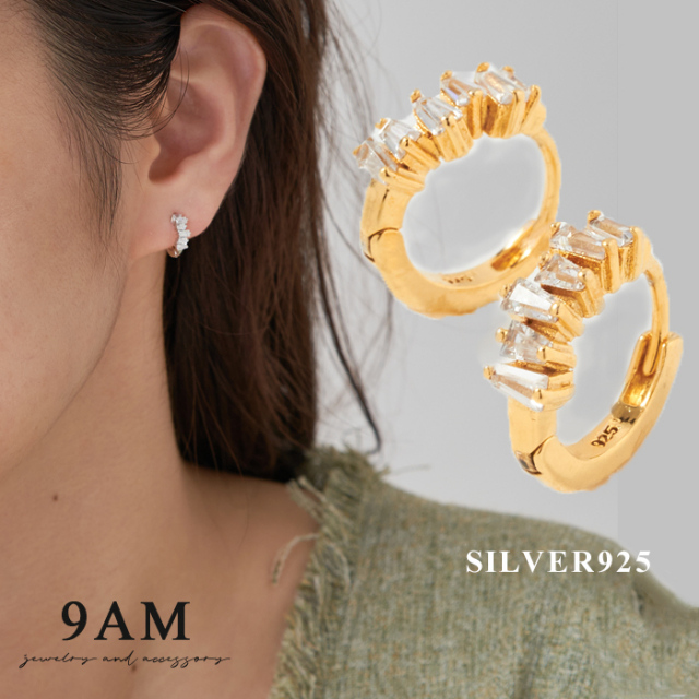 ピアス ジルコニア 金属アレルギー対応 キュービックジルコニア  