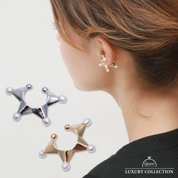 贅沢品 kaja bijoux スター星フックピアス片耳 アクセサリー