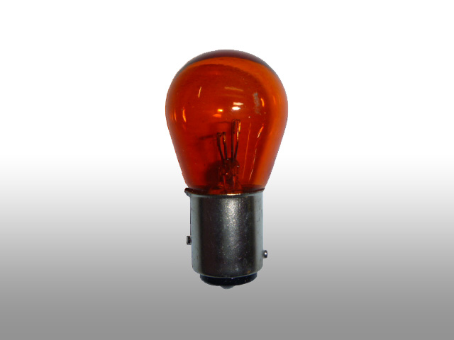 バルブ・ハロゲン1157型ナス・ダブル球アンバー・オレンジ2個SET