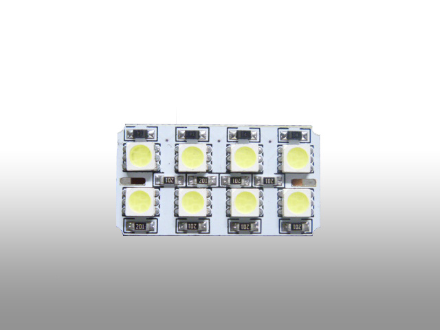 バルブ・LEDルームランプ用/8SMD　ホワイト