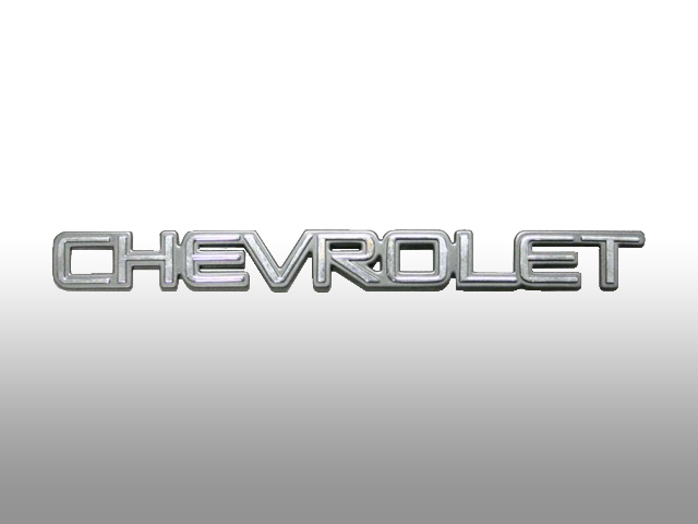 エンブレム・リアネームプレートCHEVROLET小1.8×19.4cm/純正
