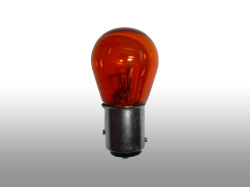 バルブ・ハロゲン1157型ナス・ダブル球アンバー・オレンジ2個SET