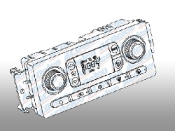 ACデルコ製ヒーター＆ACコントロールSWパネル