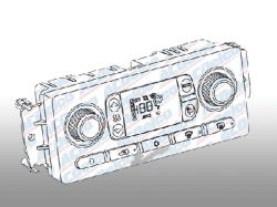 ACデルコ製ヒーター＆ACコントロールSWパネル
