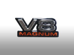エンブレム・サイドネームプレート/V8・MUGNUM/純正　ダコタ・デュランゴ・ラムバン・ラムピックアップ