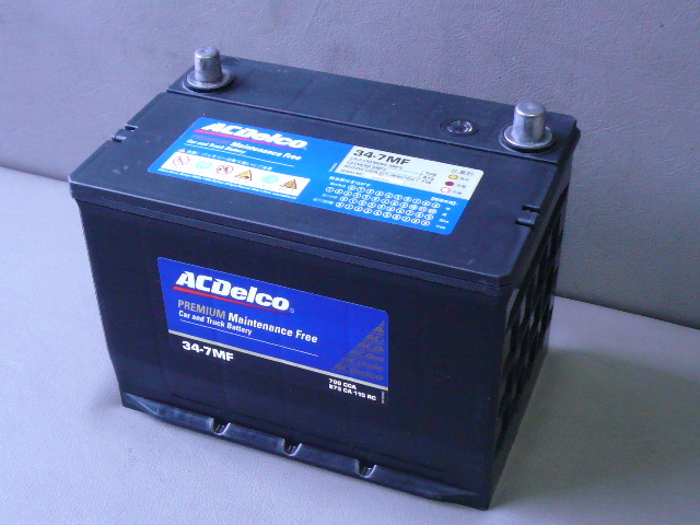 メンテナンスフリーバッテリー34-7mf/ACデルコ製