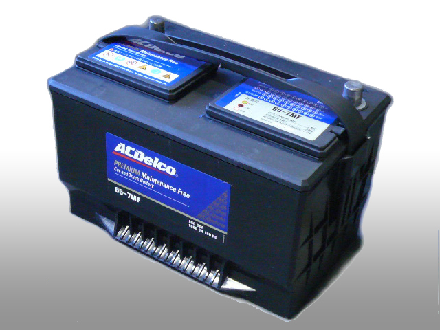 メンテナンスフリーバッテリー65-7mf/ACデルコ製