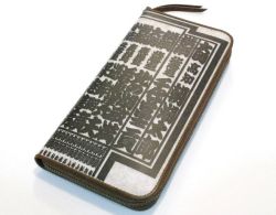 【世界に1つだけのお財布】　ヴィンテージペーパー＆牛革長財布　昭和シリーズ　59年秋場所の番付柄
